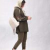 مانتو گلدوزی شده الیاف